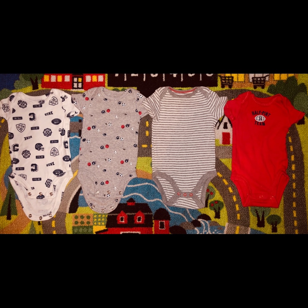Carter’s NB & Cat & Jack Baby Clothes Bundle – 4pcs | Newborn